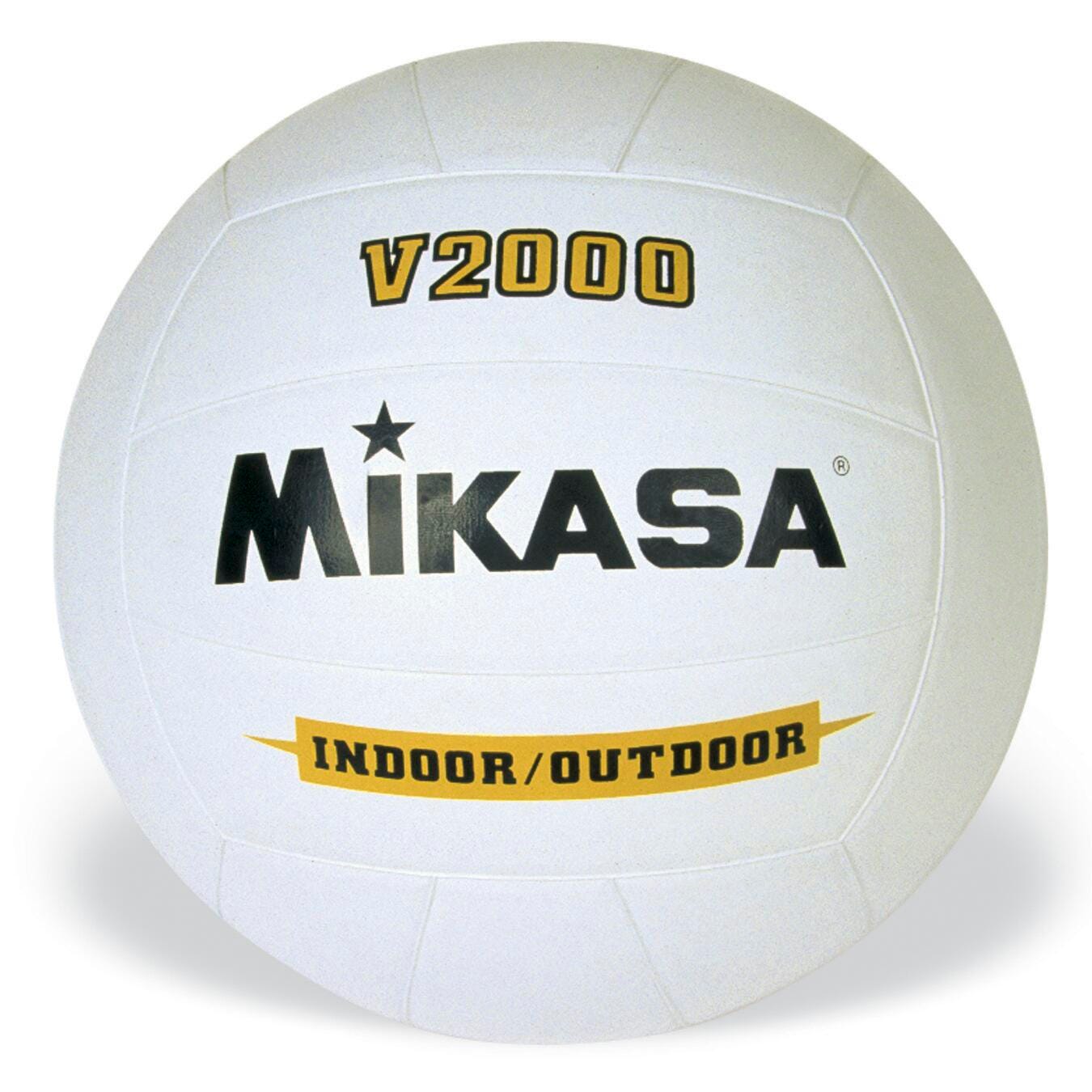 Mikasa Rubber Volleyball, White